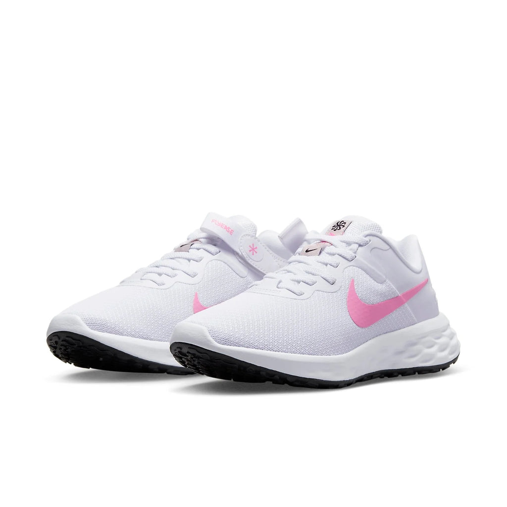 Nike Revolution 6 FlyEase Next Nature "White Pink Spell" - (DC8997-100)