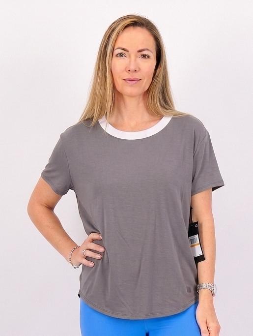 FILA WOMEN FI-LUX SHORT SLEEVE TOP GRAY FX11A741