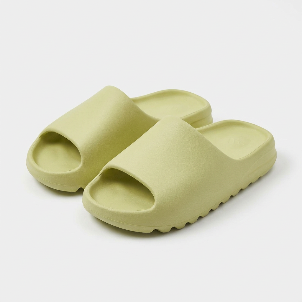 slippers Lime Green Pillow Slides for Women