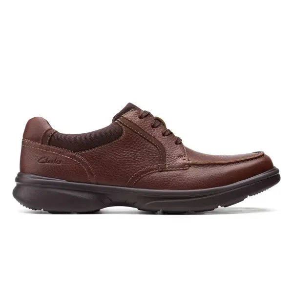 Clarks Bradley Vibe Tan Tumbled Leather Shoes for Men - Step into Luxury