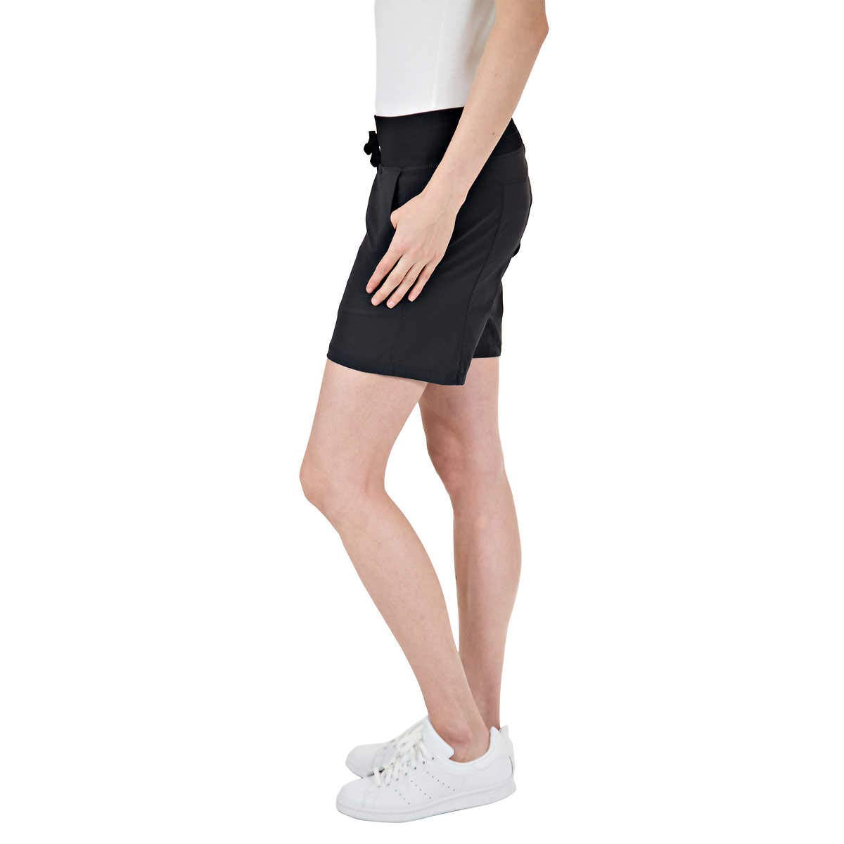 SIZE: M - Tuff Athletics Women's Hybrid Shorts (X-Small, Black, x_s)