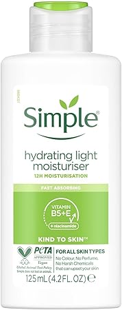 Simple Hydrating Light Daily Face Moisturizer, 125Ml