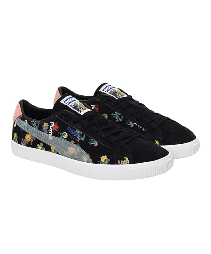 PUMA Unisex Suede VTG AP Closed Shoe Black - (384253-01)