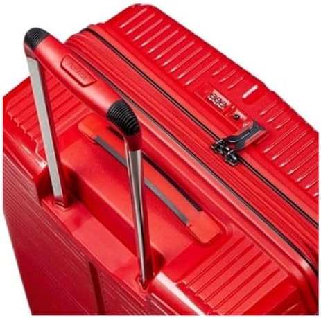 VERAGE Unbreakable Luggage Set of 3 TSA Approved Lock, Expandale Suitcase for Travel, Anti Theft Double Zipper (RED)