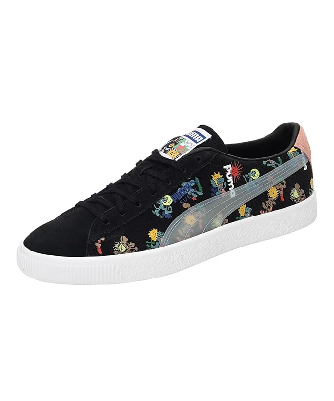 PUMA Unisex Suede VTG AP Closed Shoe Black - (384253-01)