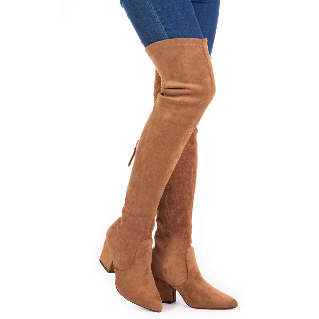 SIZE: 41 - N.N.G Women Over the Knee Boots Suede Thigh High
