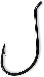 Eagle Claw Plain Shank Offset Hook, Curved Point