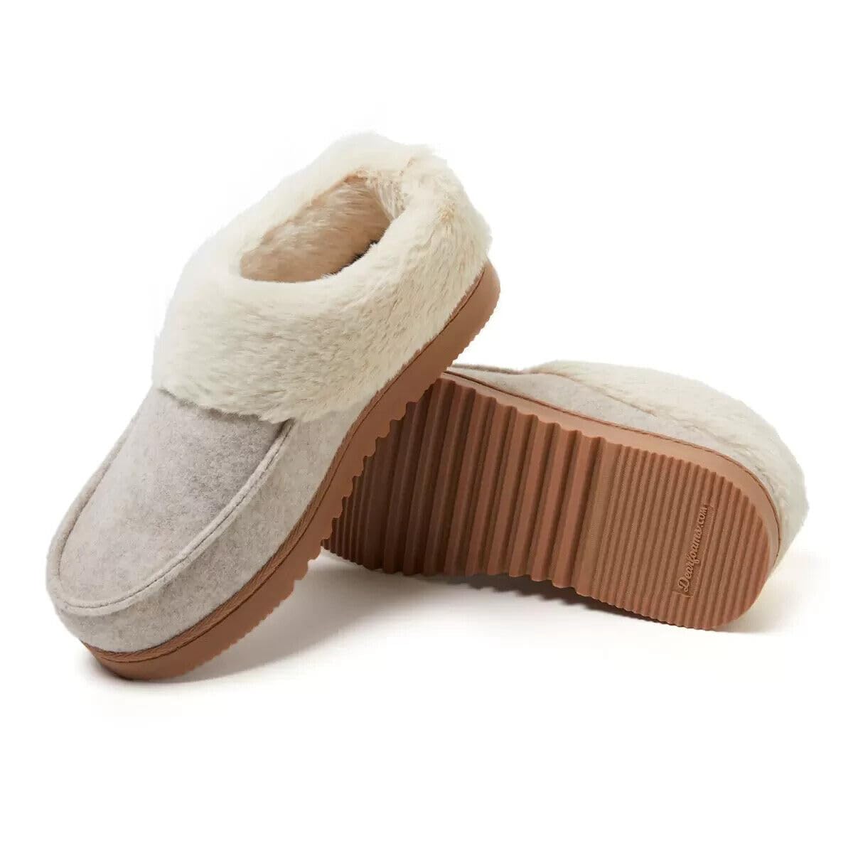 Size: 36 - Dearfoams Women's Memory Foam Insole Slippers