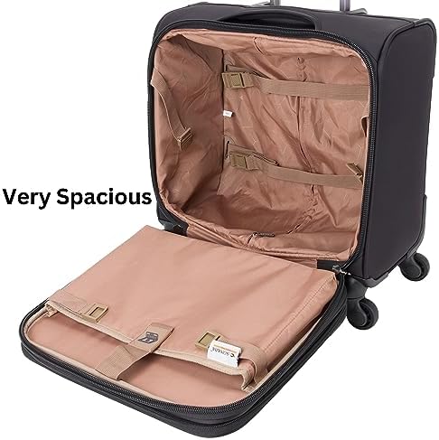 Pierre Cardin Sonada Rolling Laptop Bag Premium Wheeled Briefcase With ANTI THEFT TSA Lock Water-Resistant Pilot case, Roller Case Computer Bag UNISEX (CA95057)