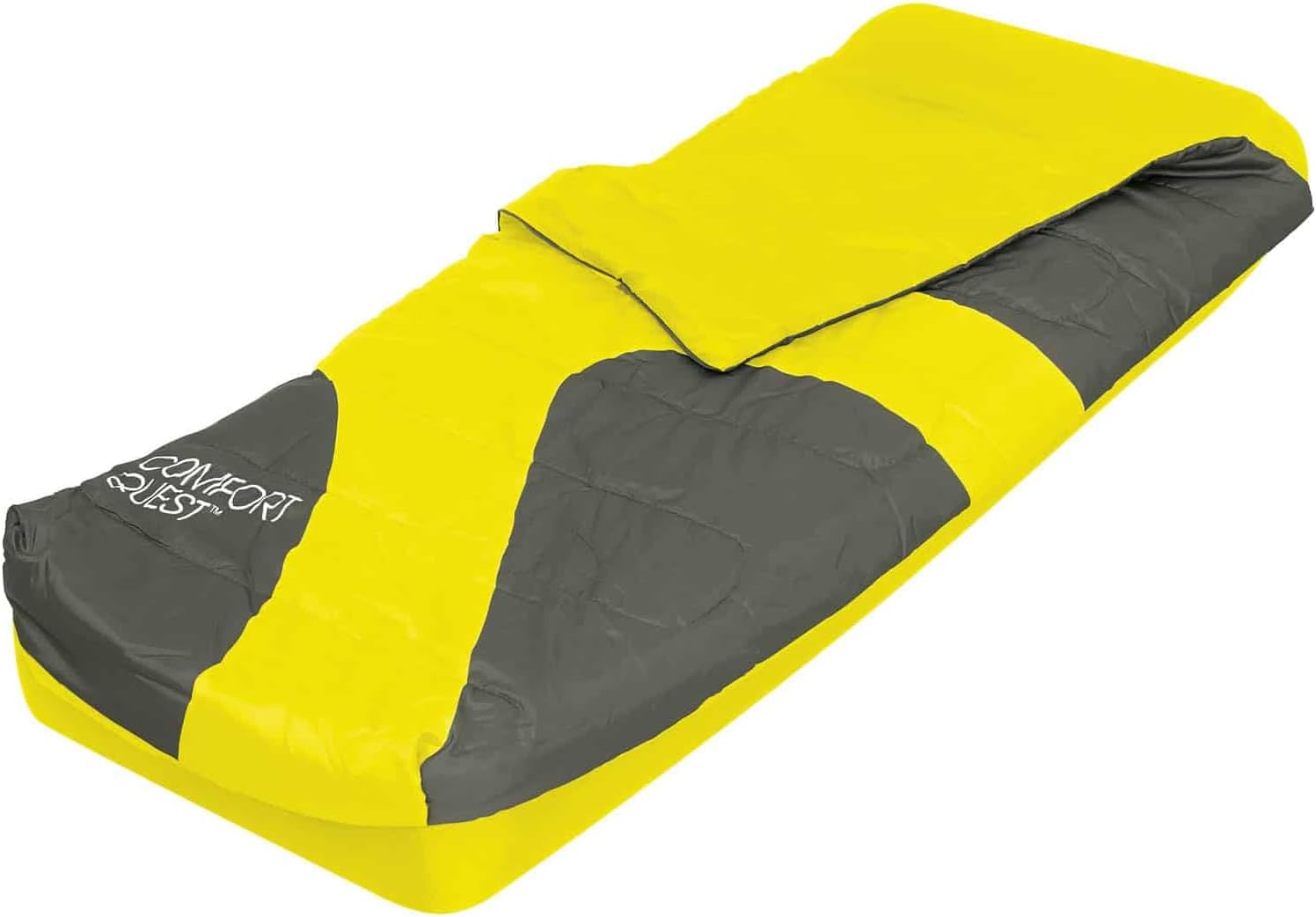 Bestway Comfort Quest Aslepa 67436 Single Air Mattress-Yellow