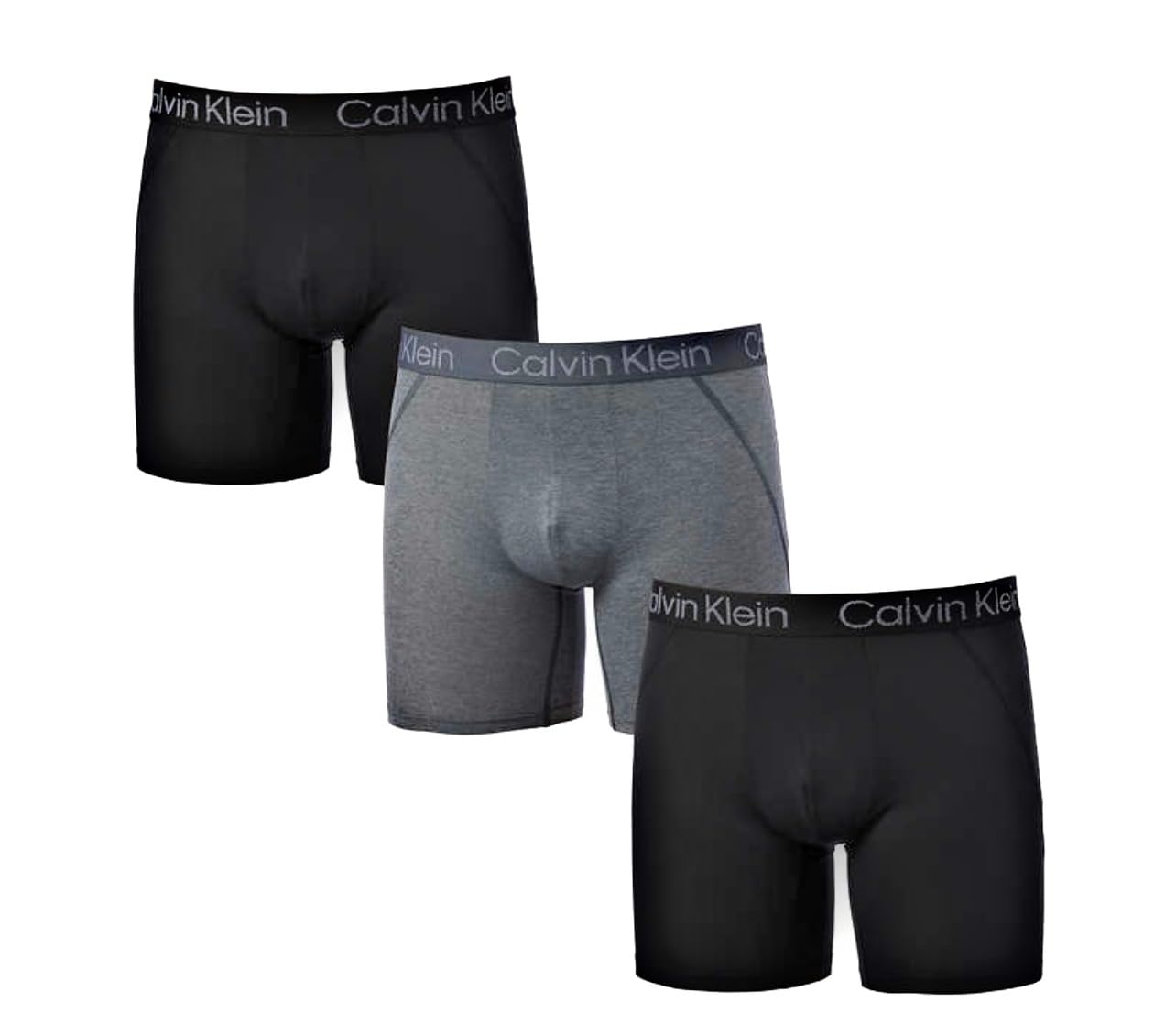 SIZE L - Calvin Klein Men's Micro Mesh Boxer 4-way Stretch, 3-pack (US, Alpha, Regular, Regular, BLACK)
