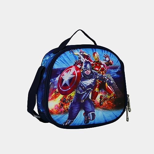 W WIRE'S School Rolling Backpack Set, All in One with Pencil Case, Lunch Bag, Trolley Bag for Boys & Girls, Black, 35x35x20 cm, 1.1 kg, Water Resistant, 4 Spinner Wheels, Adjustable Handle