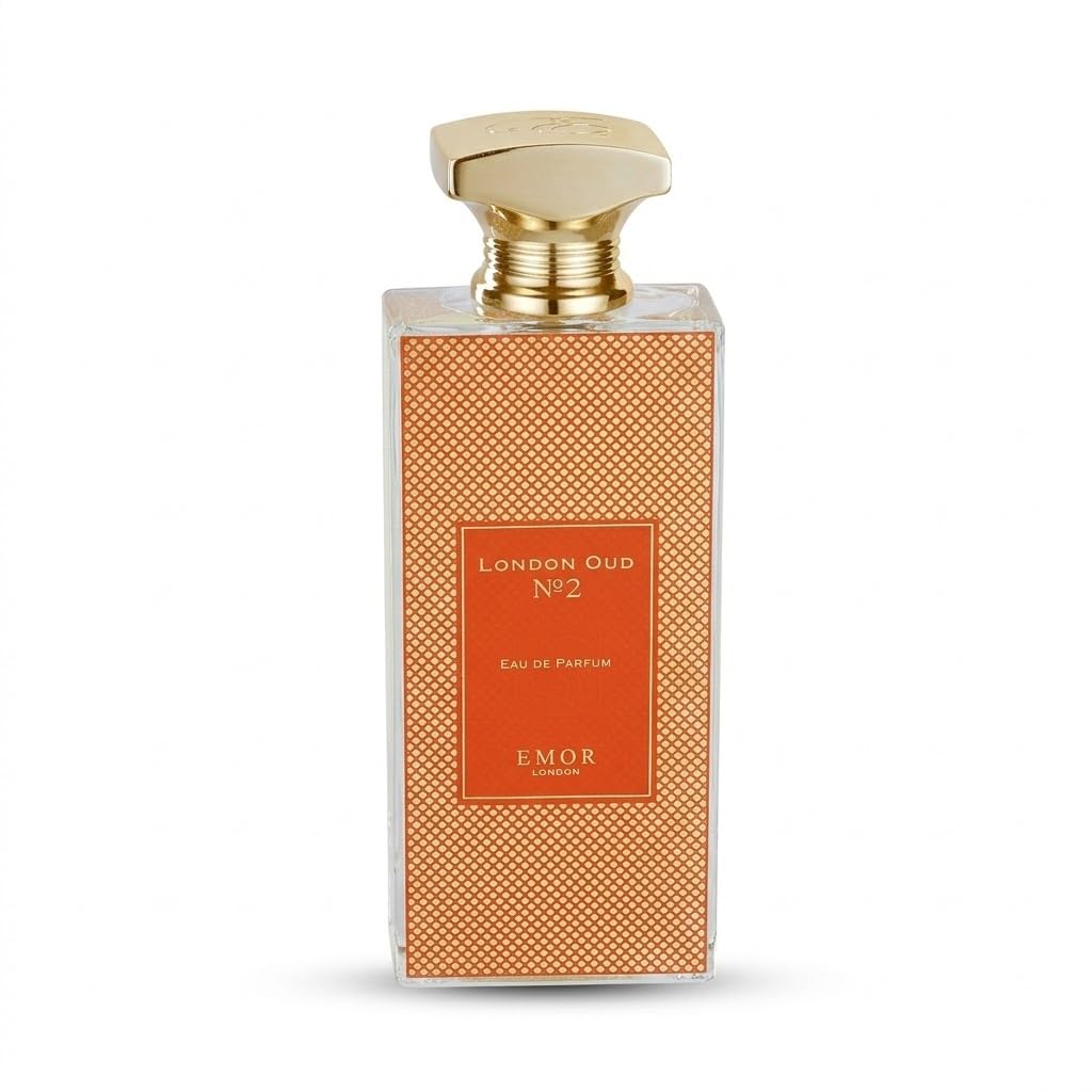 عطر EMOR Eau de Parfum London Oud No. 2 بحجم 125 مل – عطر خشبي مائي يدوم طويلاً للرجال بلمسات حمضية بحرية