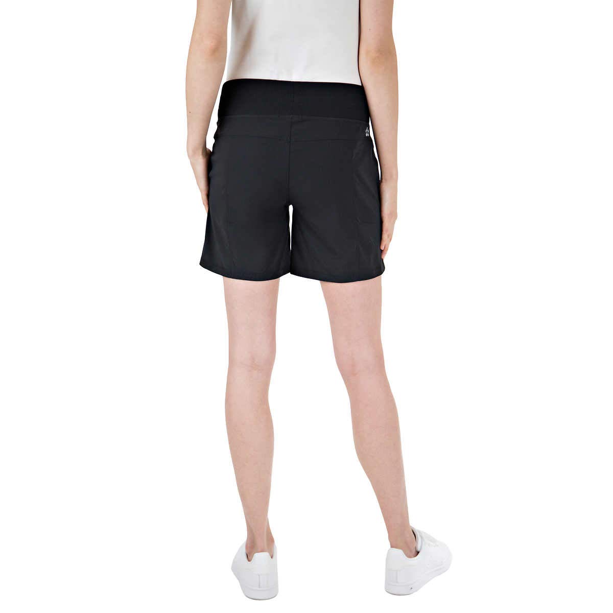 SIZE: M - Tuff Athletics Women's Hybrid Shorts (X-Small, Black, x_s)