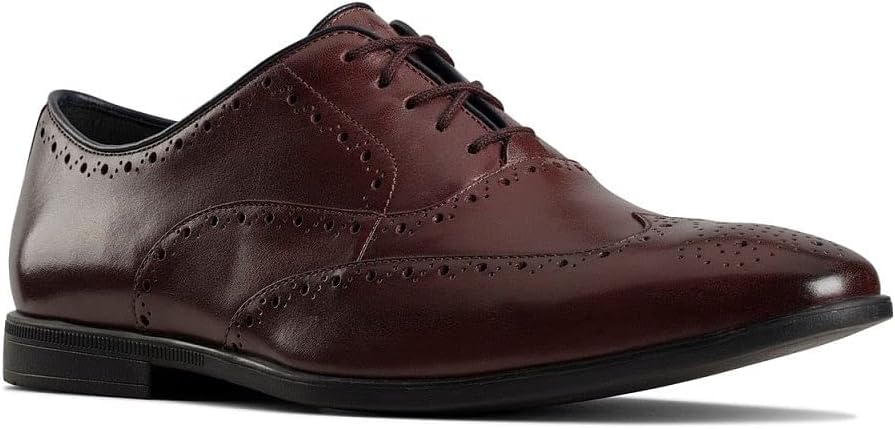 clarks bampton rhodes burgundy leather