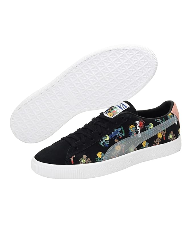 PUMA Unisex Suede VTG AP Closed Shoe Black - (384253-01)