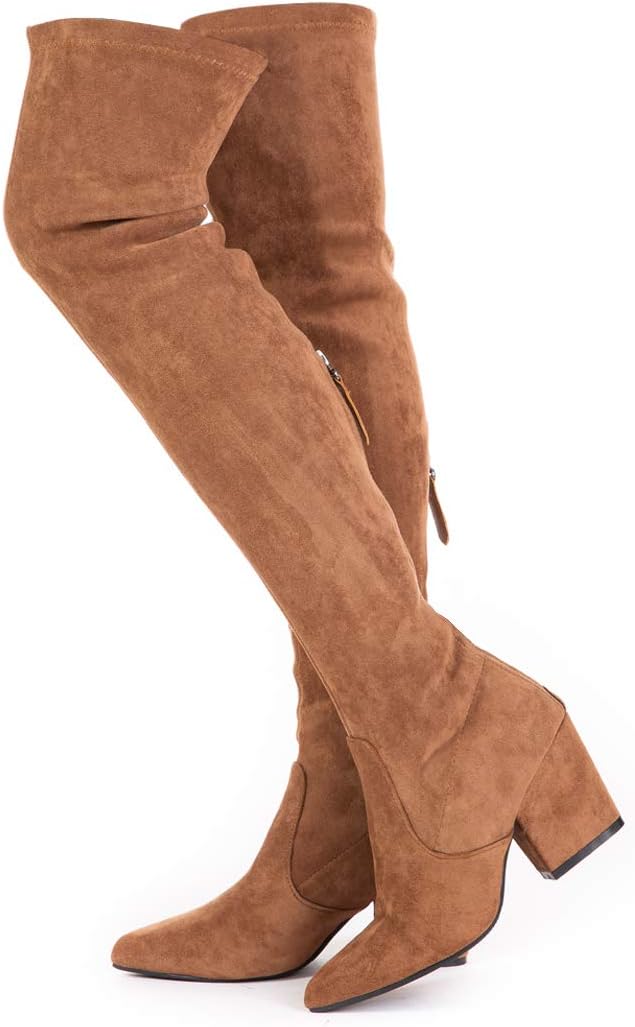 SIZE: 41 - N.N.G Women Over the Knee Boots Suede Thigh High