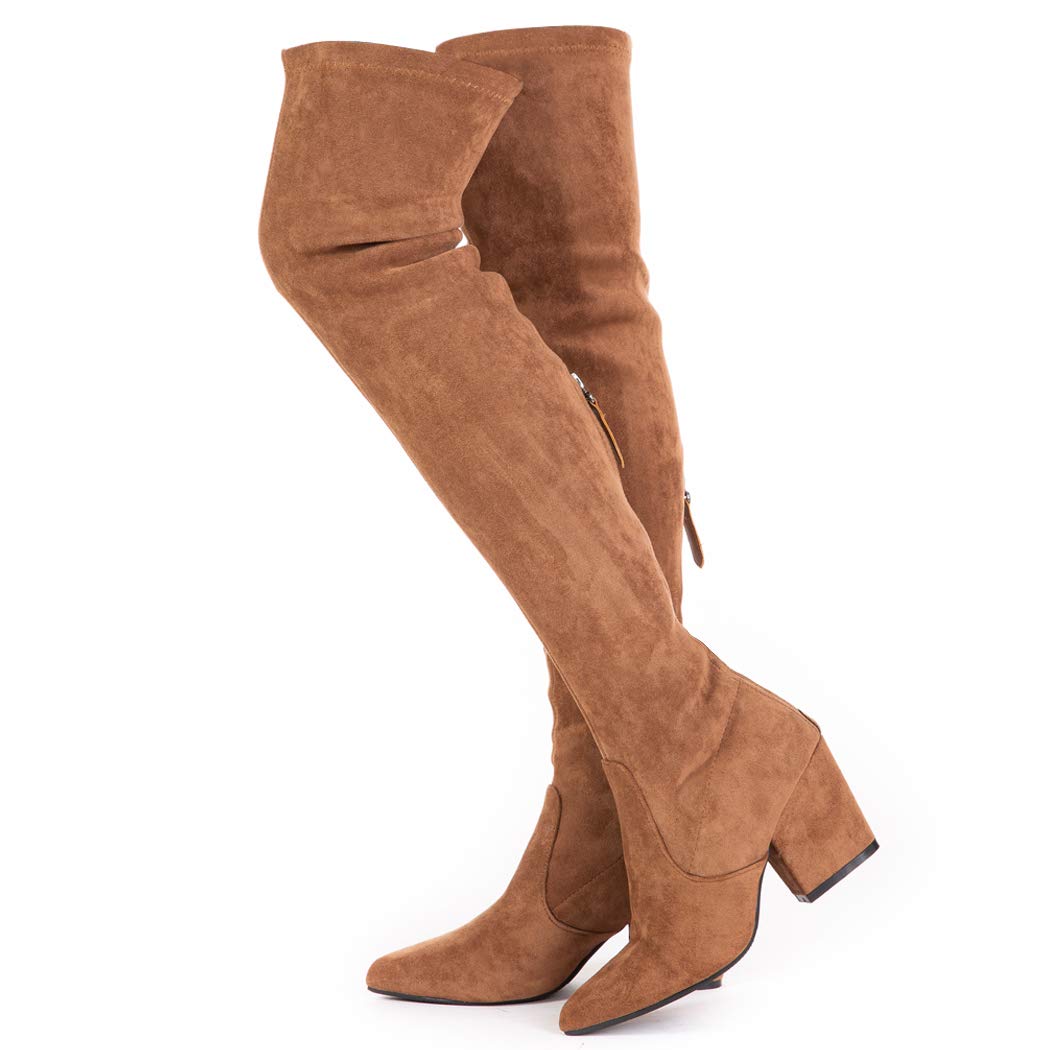 SIZE: 41 - N.N.G Women Over the Knee Boots Suede Thigh High