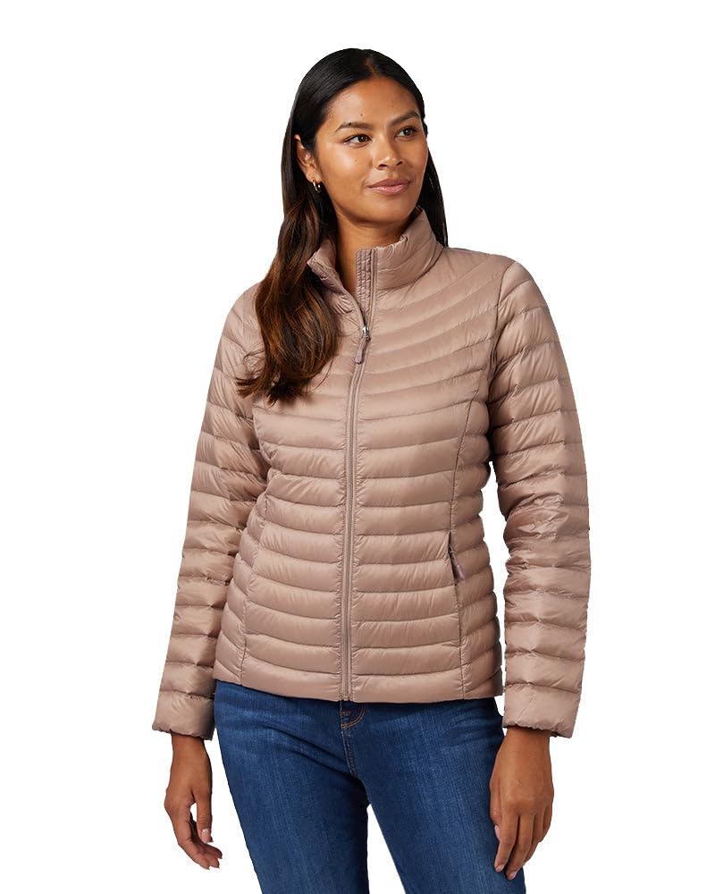 SIZE M - 32 Degrees Women's Ultra-Light Down Packable Jacket | Layering |Semi-Fitted | Zippered Pockets | Water Repellent