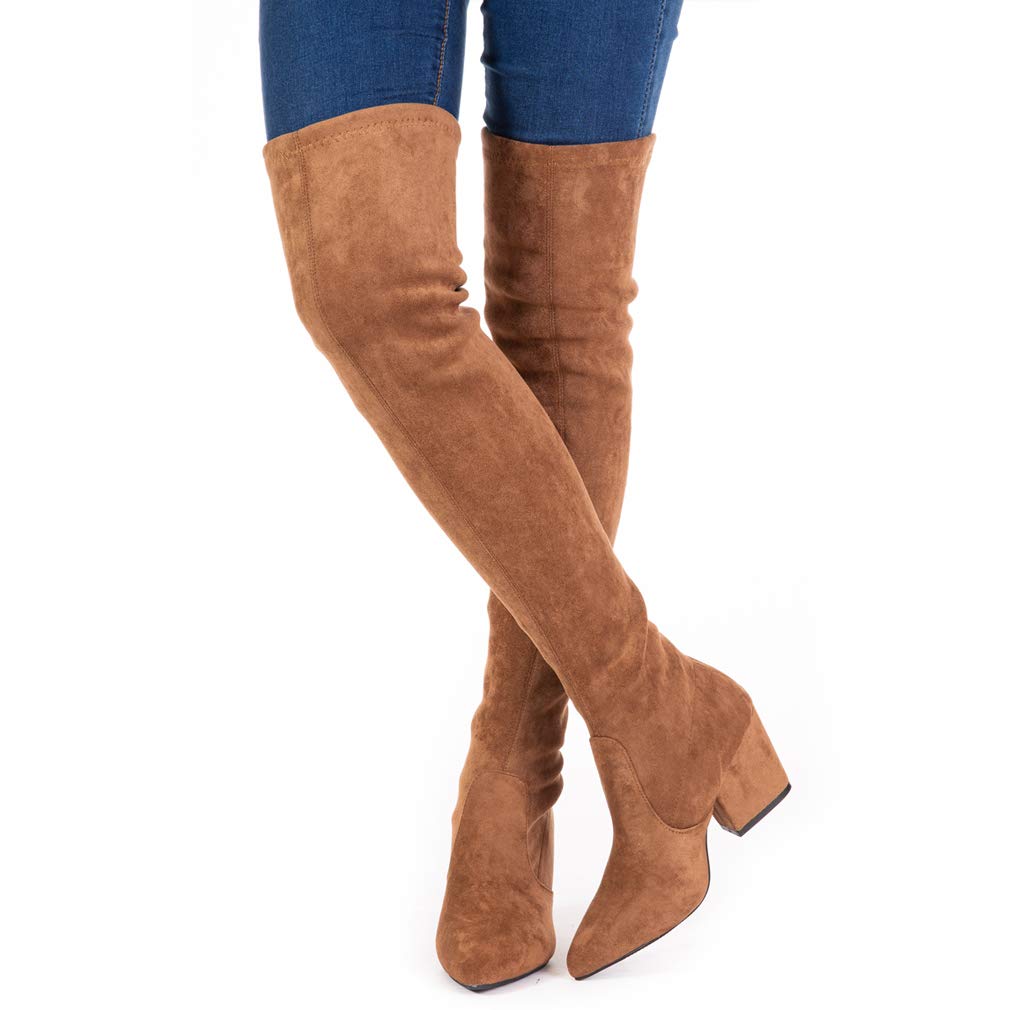 SIZE: 41 - N.N.G Women Over the Knee Boots Suede Thigh High