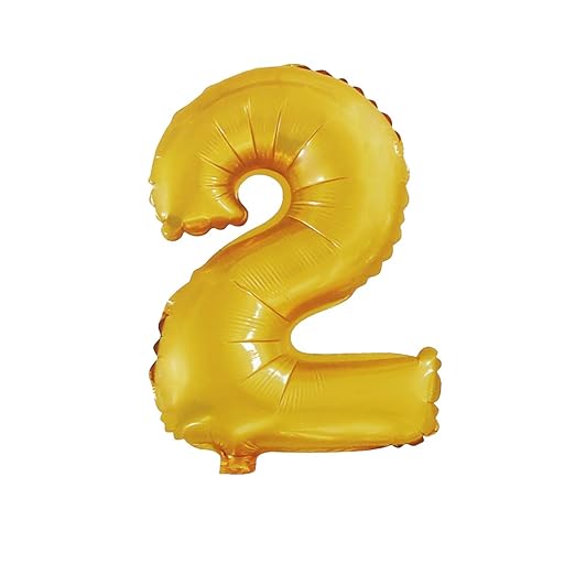 Birthday party supplies Alphabets Number 2 40" Inch 2 Number Foil Balloon Decoration