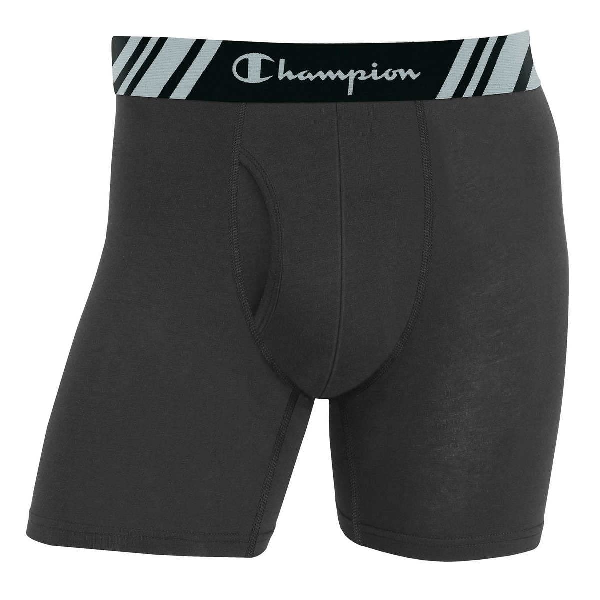 SIZE L - Champion Men's 5 Pack Smart Temp Boxer Brief - New 5 Value Pack
