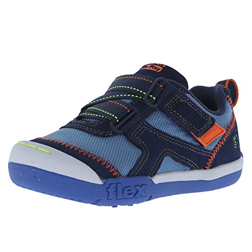 Skechers kids flex play easy pick go play biue and orange