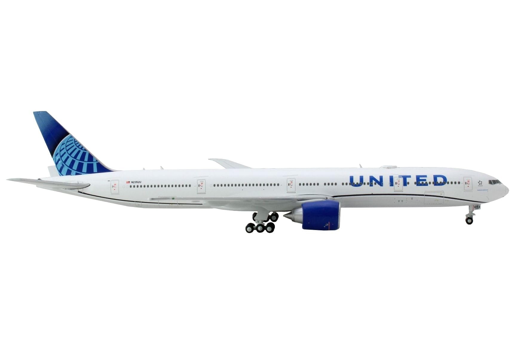 GeminiJets GJUAL2214 United Airlines Boeing 777-300ER N2352U; Scale 1:400