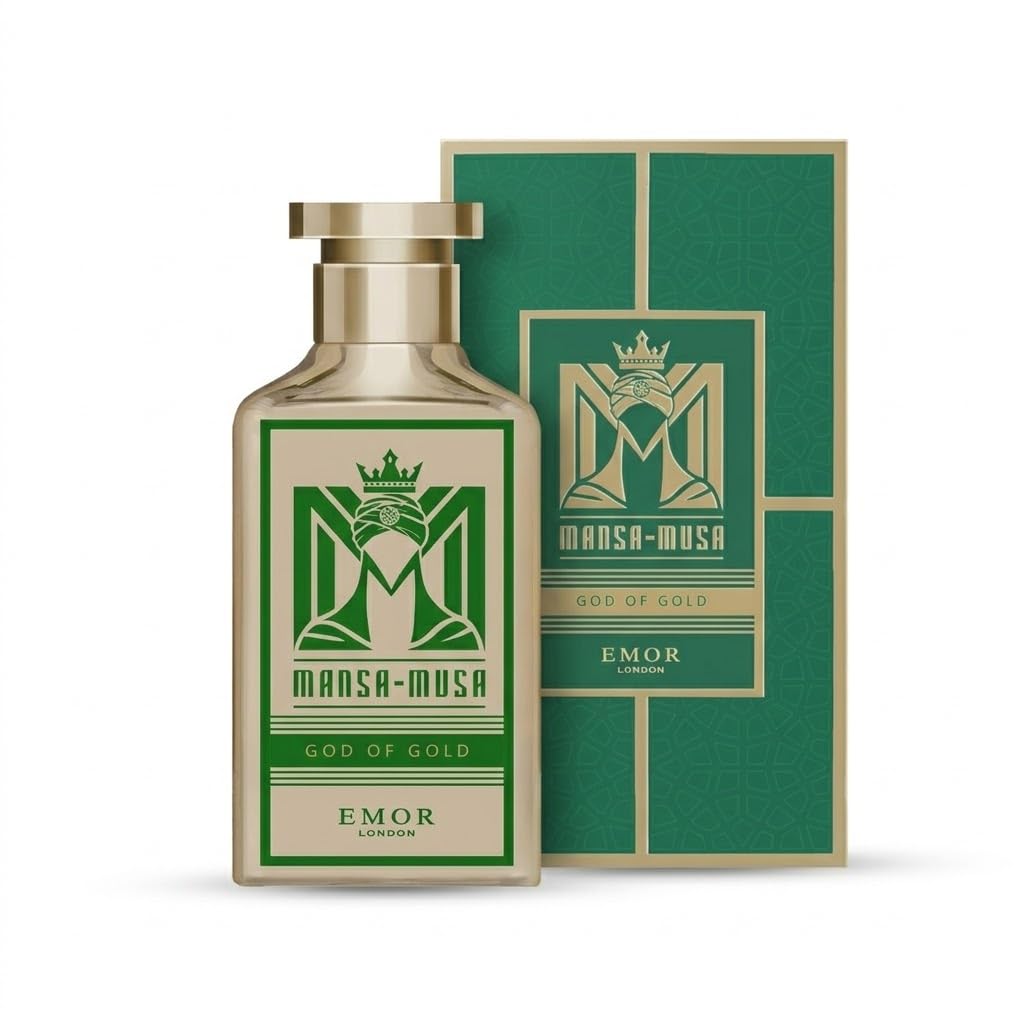 Mansa Musa God Of Gold Eau De Parfum 100ml Long Lasting Oud Amber Unisex Perfume