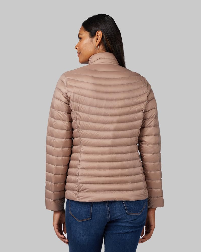 SIZE S - 32 Degrees Women's Ultra-Light Down Packable Jacket | Layering |Semi-Fitted | Zippered Pockets | Water Repellent