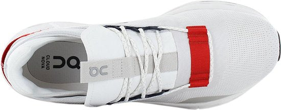 ON Running Cloudnova - Heren Sneakers Schoenen White-Red Shoes