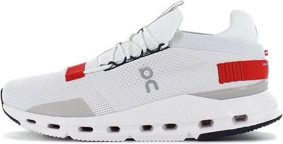 ON Running Cloudnova - Heren Sneakers Schoenen White-Red Shoes