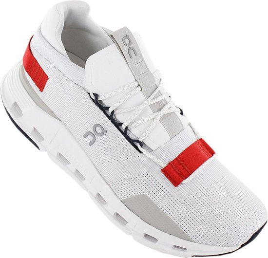 ON Running Cloudnova - Heren Sneakers Schoenen White-Red Shoes