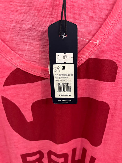 GSTAR SUPHE SLIM PINK WOMEN TSHIRT