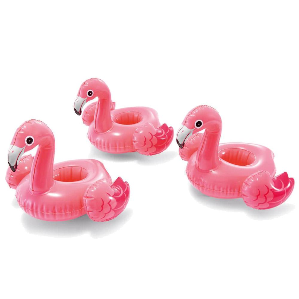 Intex Flamingo Drink Cup Holder Floats - 3-Pack