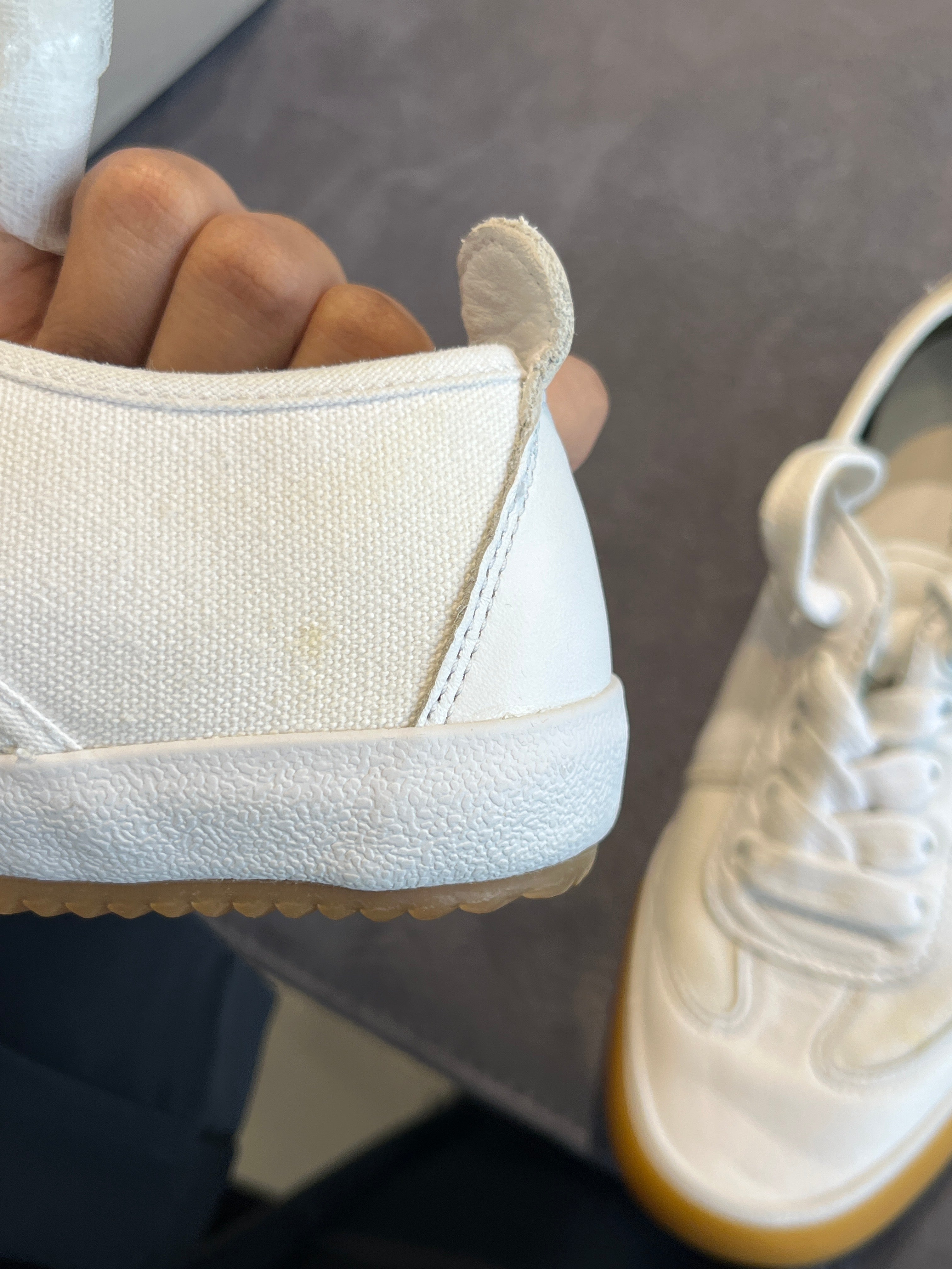 Lacoste Women's White Canvas Low-Top Sneakers with Gum Sole