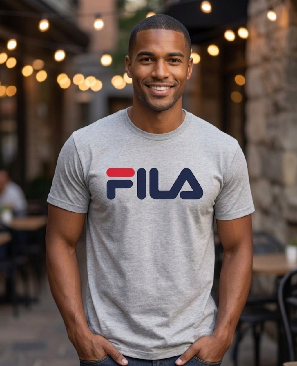 FILA GREY MENS T-SHIRT    ( LM153RW5-073)