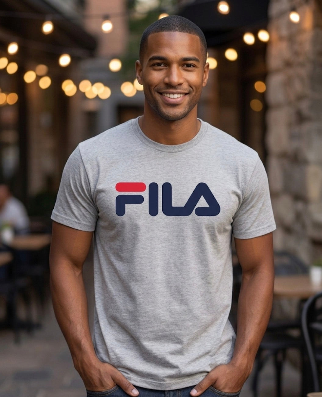 FILA GREY MENS T-SHIRT    ( LM153RW5-073)