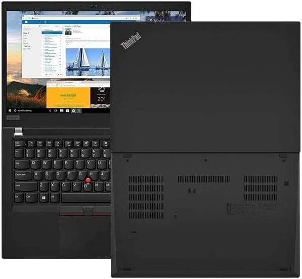 Lenovo ThinkPad T495 14" Business Laptop – AMD Ryzen 5 Pro 3500, 16GB DDR4 RAM, 256GB NVMe SSD, Graphics, Fingerprint, ENG/ARA Keyboard, Windows 10 Pro, Black Used