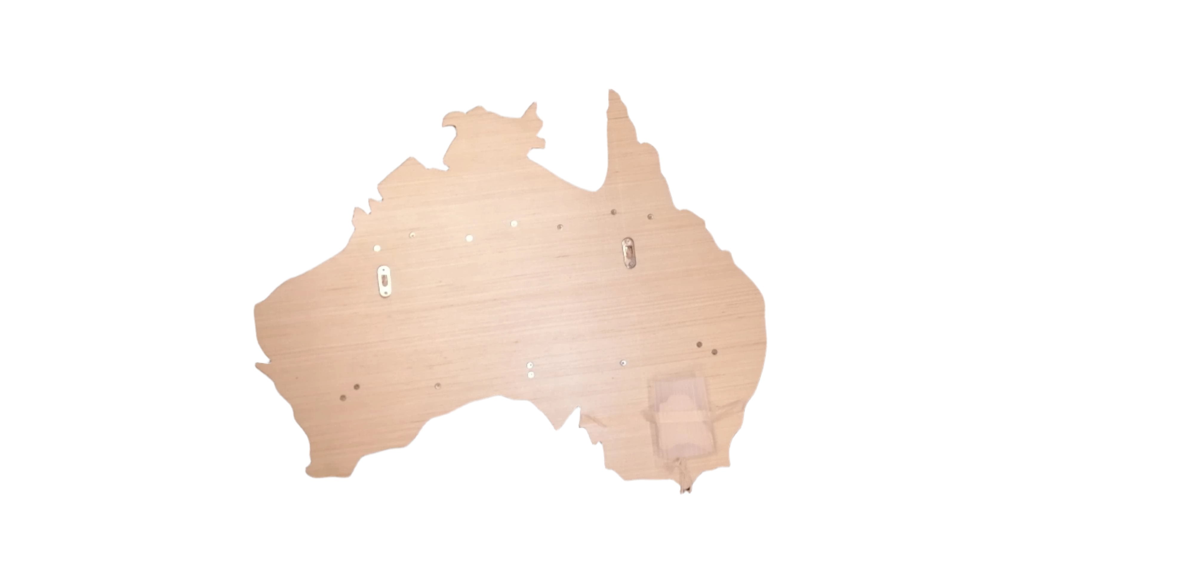 Australia Map Wall Shelving with Two Shelves