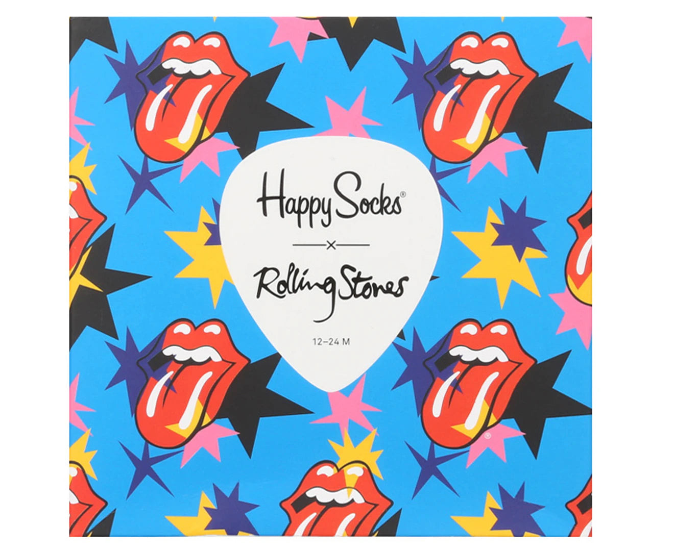 Happy Socks Baby/Kids' Rolling Stones Socks Gift Box 4-Pack