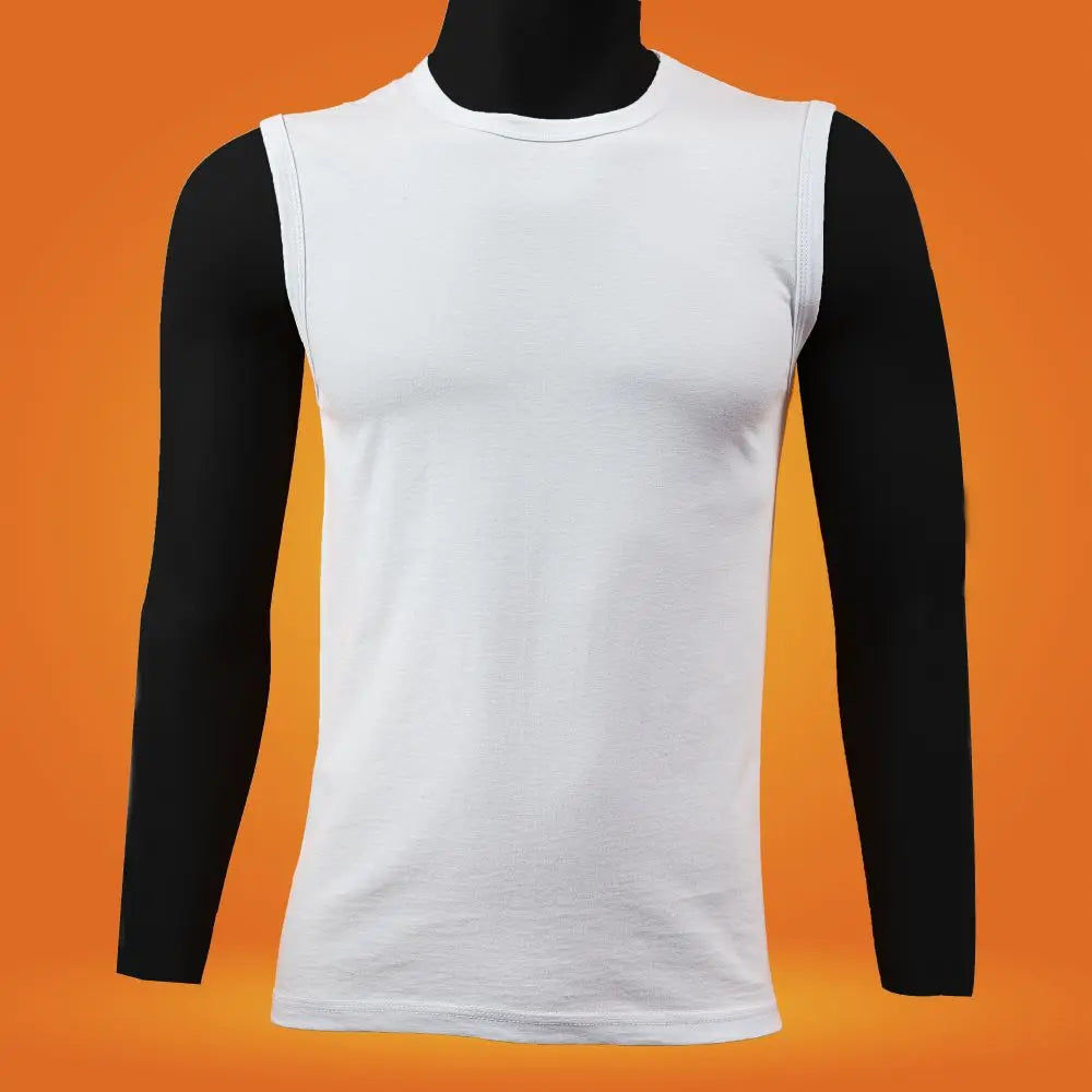 6-pack men's white cotton undershirts – perfect for daily wear and workouts