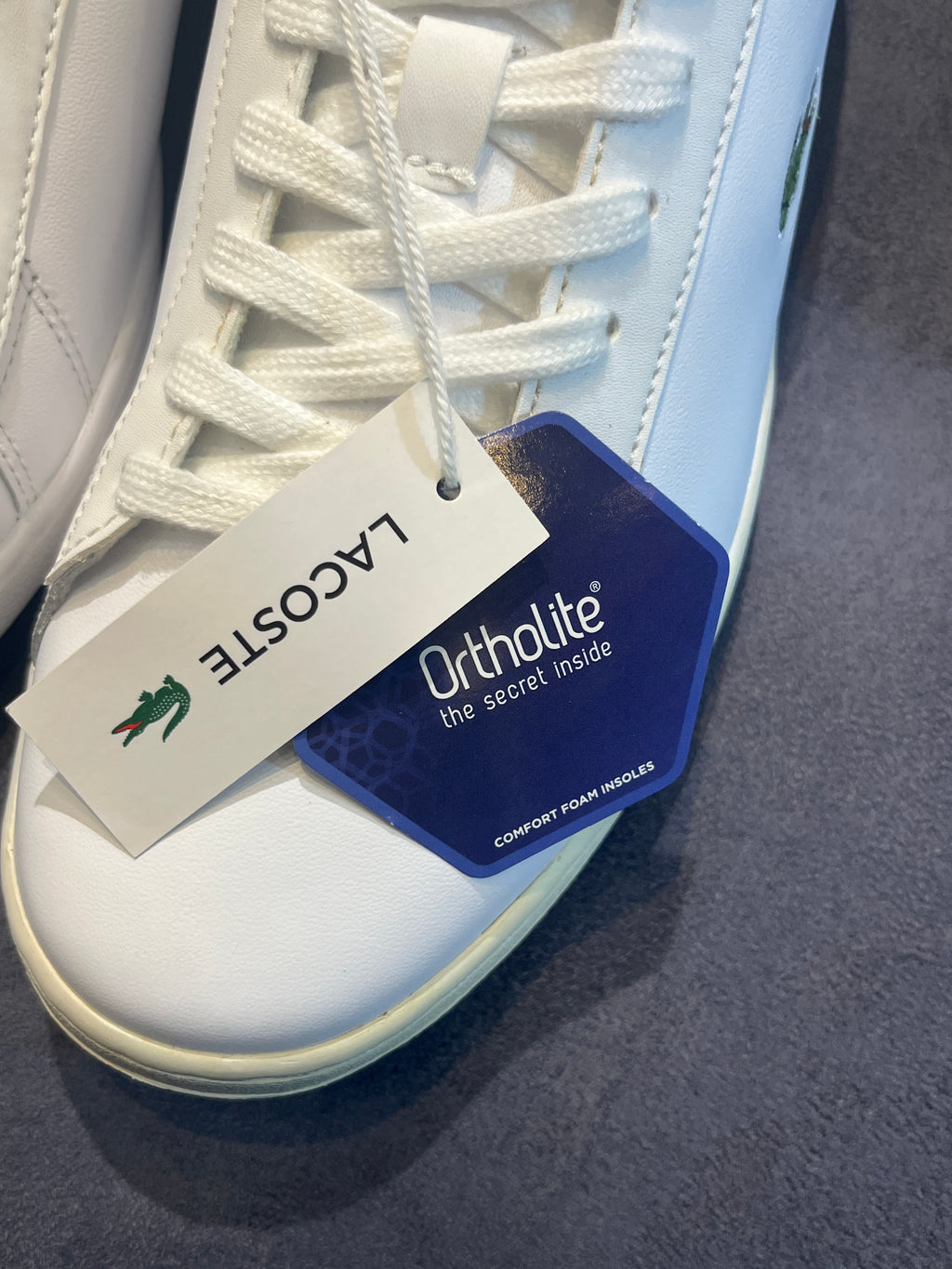 Lacoste Men's Carnaby Pro Leather Low-Top Sneakers - White