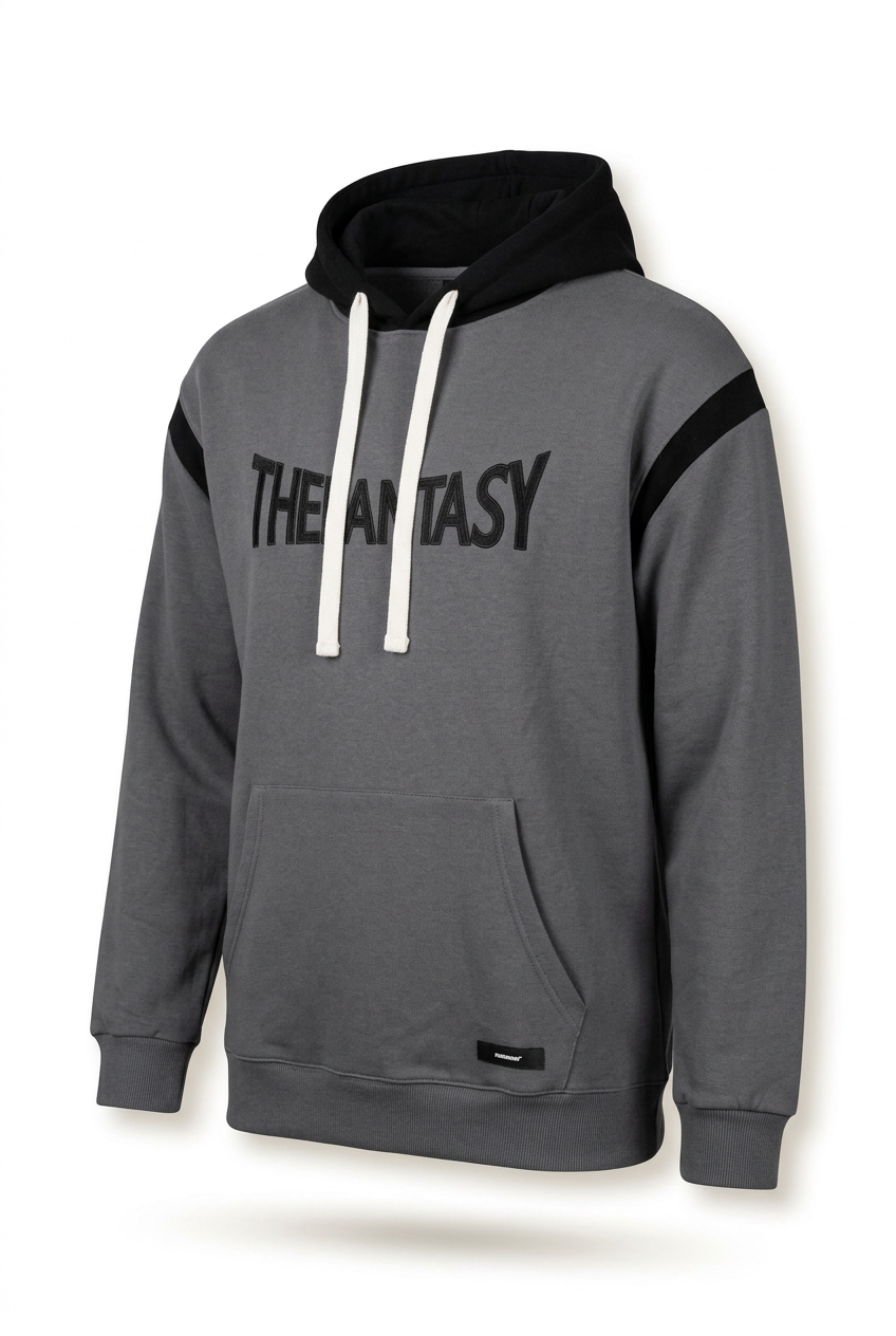 Momento Men's "The Fantasy" Graphic Hooded - Grey (Style M240755)