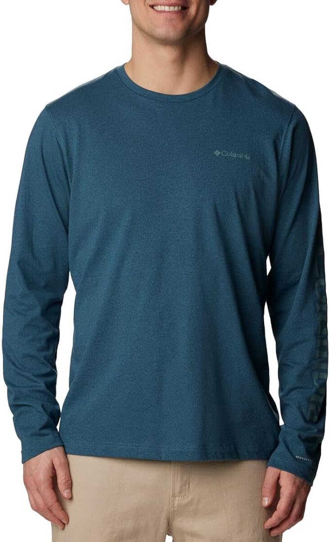 Columbia Men's Thistletown Hills Long Sleeve Night Wave Heather T-Shirt