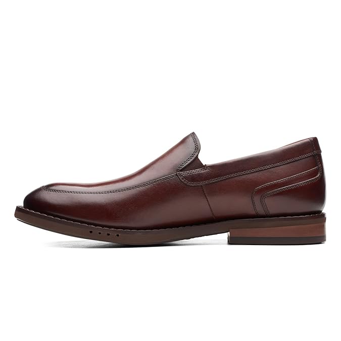 Clarks mens -brown Leat Loafer