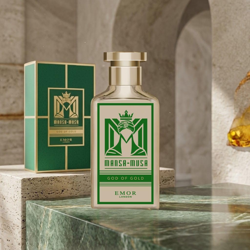 Mansa Musa God Of Gold Eau De Parfum 100ml Long Lasting Oud Amber Unisex Perfume
