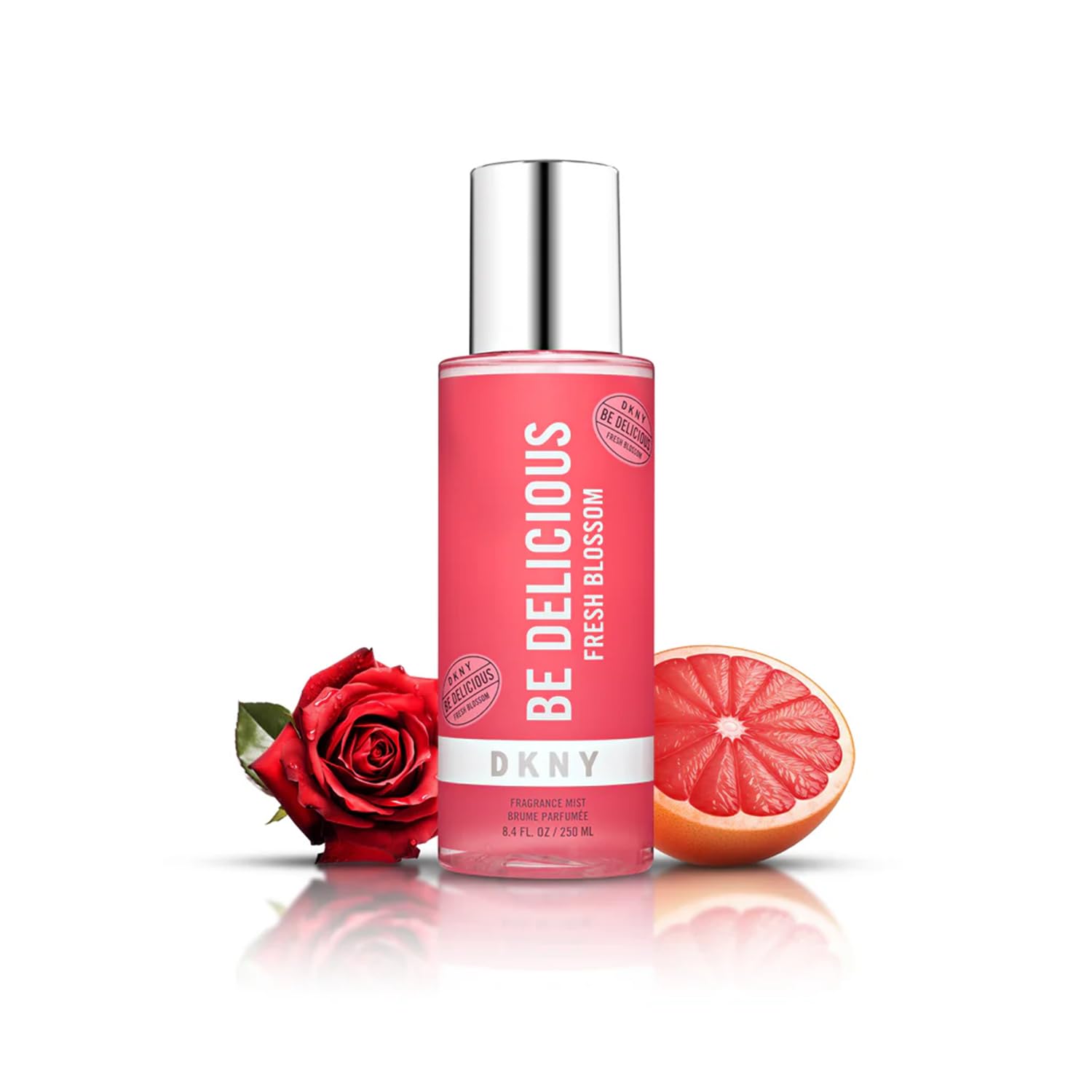 DKNY Be Delicious Fresh Blossoom Gift Set for Women - Eau de Parfum 100ml + Body Spray 125ml + Travel Bag - Floral Fragrance, Ideal for Daily Use