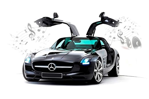 Silverlit 1:16 Mercedes-Benz SLS AMG Car ( Black ) with Interactive Bluetooth R/c- Connect, Control, & Drive Like Never Before