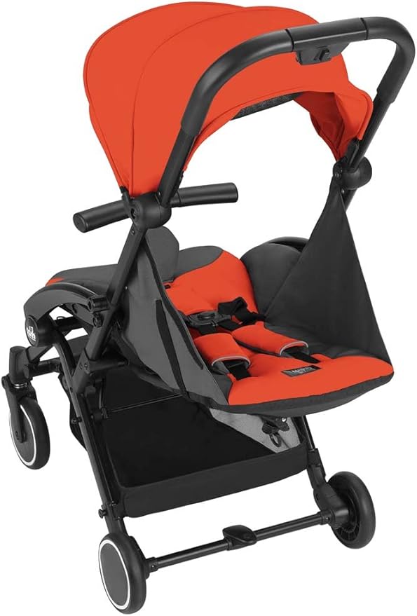 CAM Il mondo del bambino Cubo lightweight stroller - RED \ BLACK FARME